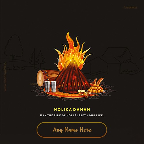 Happy Holika Dahan 2024 Picture With Name Download