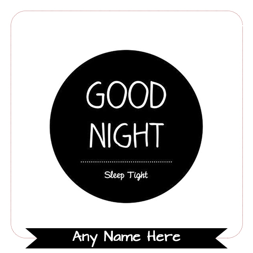 Write Name On Good Night Full Moon Image Status