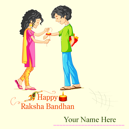 Rakhi Raksha Bandhan Cartoon Image With Name Rakhi Raksha Bandhan Cartoon Image With Name