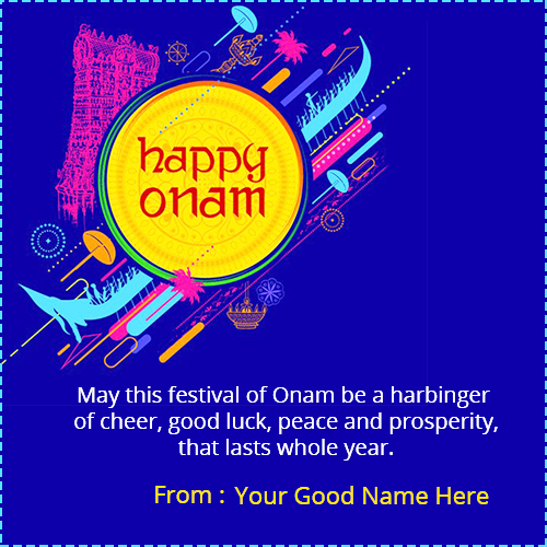 Write Name On Onam Wishes Cards Images And Pictures