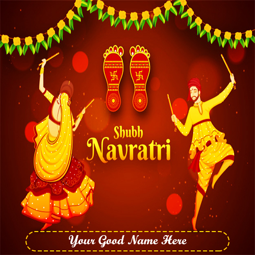 Shubh Navratri 2025 Images With Name