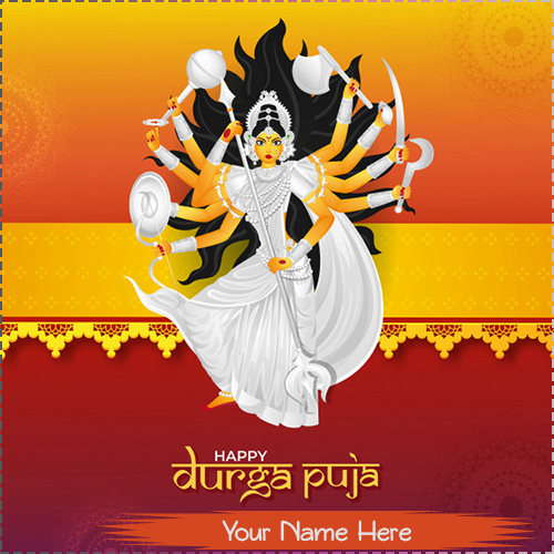 Happy Durga Puja 2025 Images With Name
