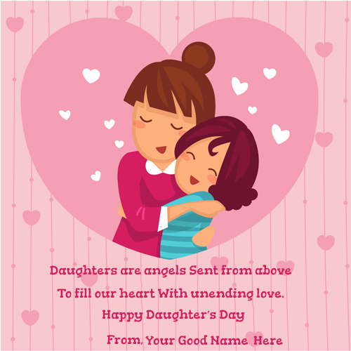 World Daughter Day 2025 Greeting Card With Name
