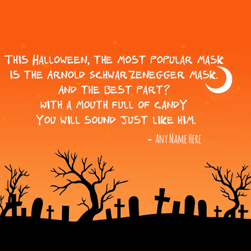 Happy Halloween 2025 Card With Name