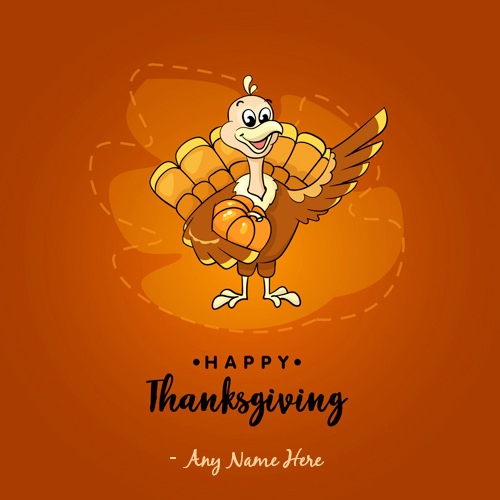 Thanksgiving Turkey Cartoon Picture With Name Edit Thanksgiving Turkey Cartoon Picture With Name Edit