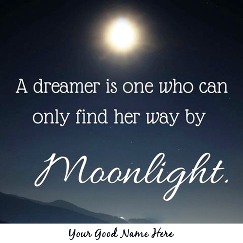 Good Night Moonlight Quotes With Your Name