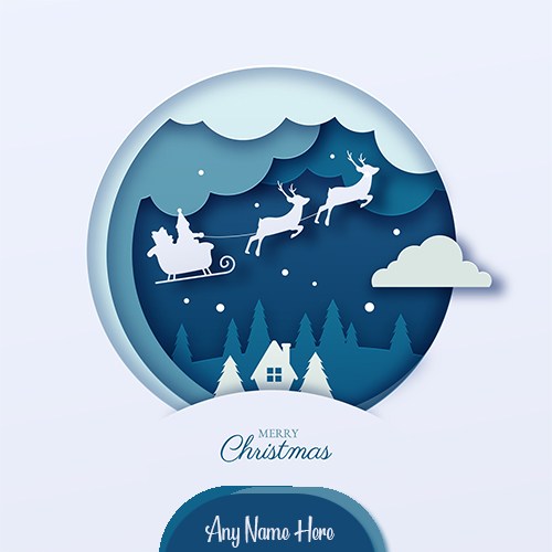 Unique Merry Christmas Card Editor With Name
