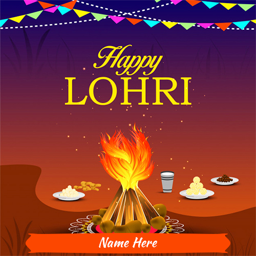 Lohri 2025 Cards With Name