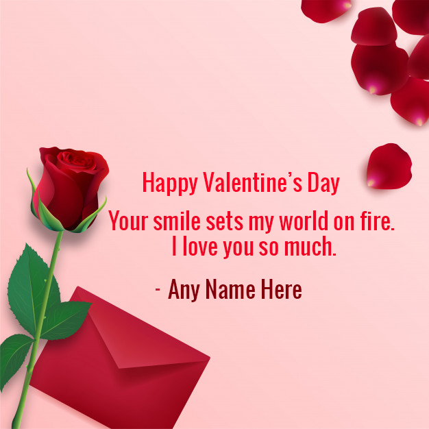 Valentine Day 2025 Card With Name And Images Edit