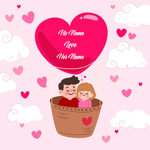 Love Couple Pic Cartoon With Name