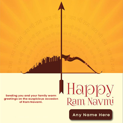 Write Name On Shri Ram Navami Images For Whatsapp Status