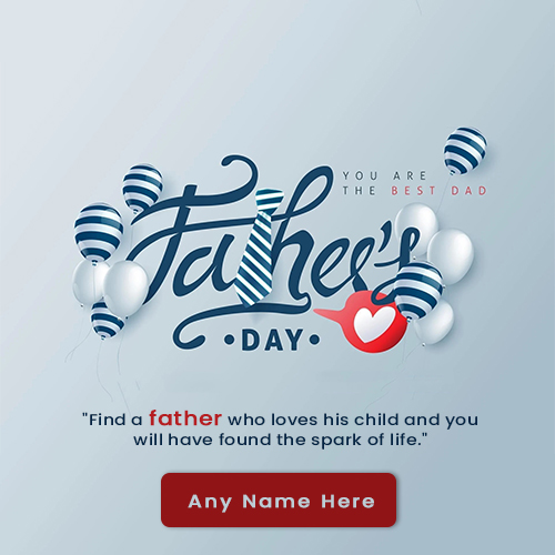 Father's Day 2025 Card With Name Generator
