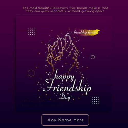Friendship Day 2025 Images For WhatsApp DP With Name