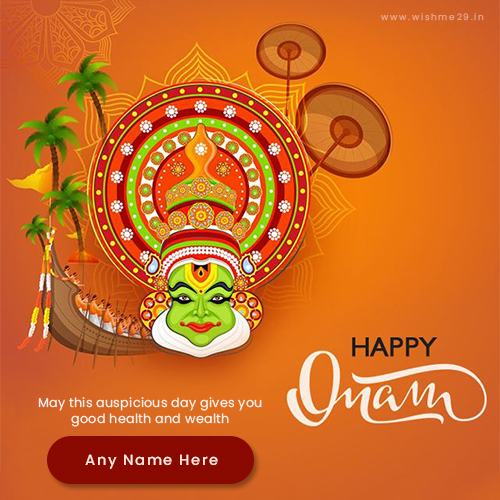 Happy Onam Festival 2025 Celebration Images With Name