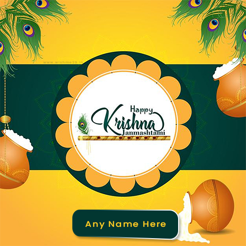 Janmashtami Greetings 2025 With Name Editing Online
