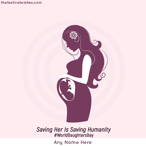 Images Of National Daughters Day 2025 With Name Edit