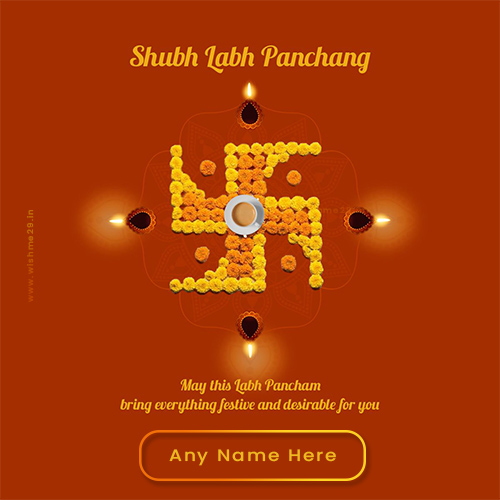 Write Name On Labh Pancham 2025 Pictures Edit