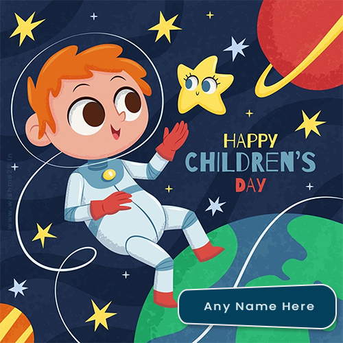 Childrens Day 2025 Images For Whatsapp Dp With Name