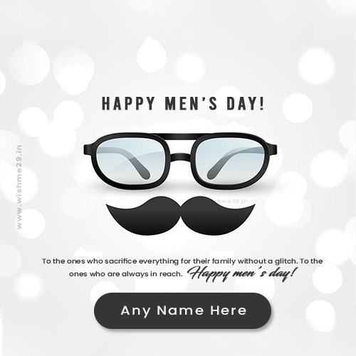 Men's Day 2026 Wishes Images Download With Name