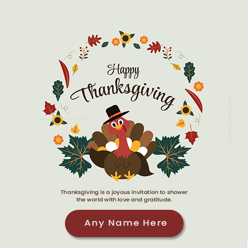 Thanks Giving DP With Name Generator