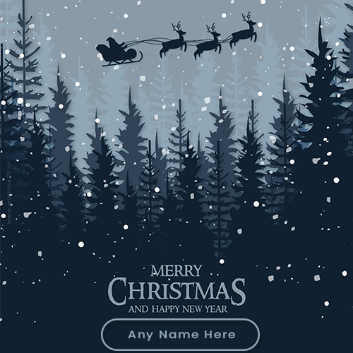 Wish You Merry Christmas And Happy New Year 2025 Images With Name In Advance