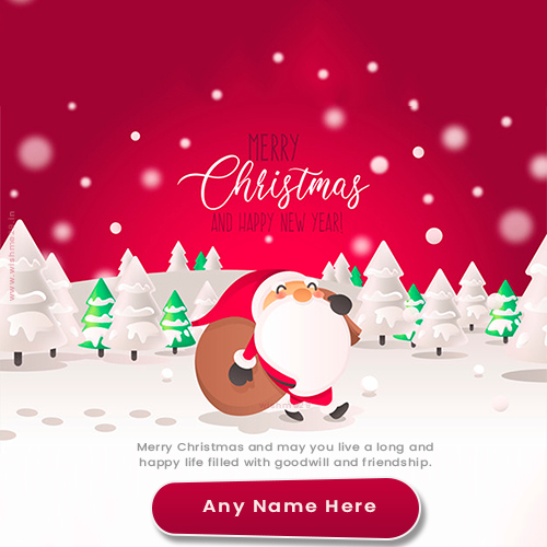 Wish You A Santa Claus Wishes With Name In Advance