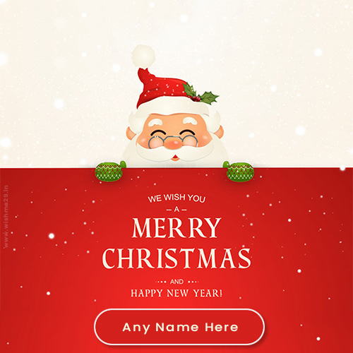 Wishing You Santa Claus 2025 With Name