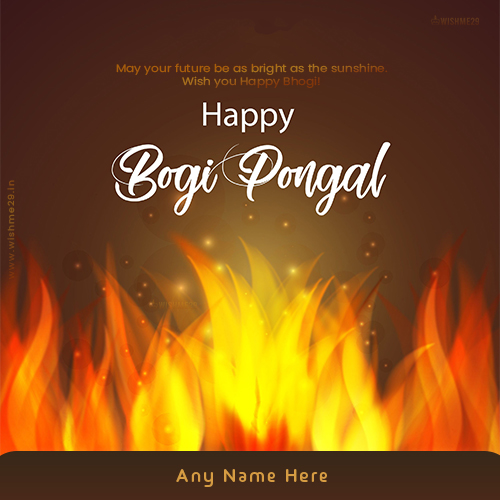 Happy Bhogi Pongal 2025 Images With Name And Picture Download