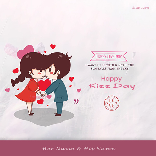 Happy Kiss Day 2023 Card With Name Editing Online Happy Kiss Day 2023 Card With Name Editing Online