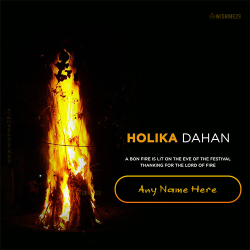 Happy Holi Dahan 2025 Images With Name And Photo Download