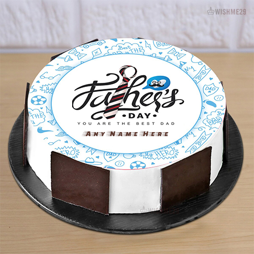 Happy Fathers Day Cake With Name