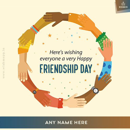 Friendship Day 2025 Images With Name Edit