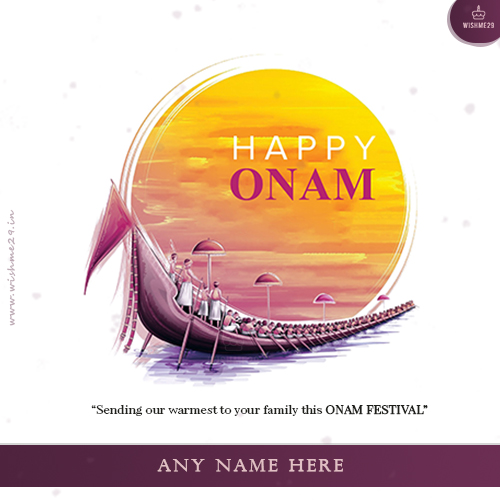 Happy Onam Image Write Name And Photo
