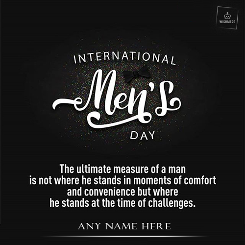 Write Name On International Men's Day 2025 Messages Quotes For Your Husband