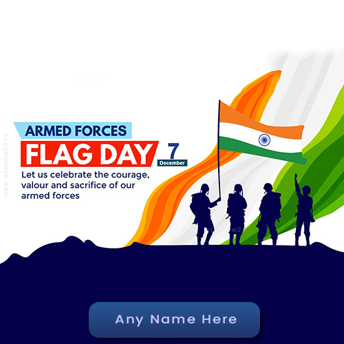 Indian Armed Forces Flag Day 2025 Quote With Name