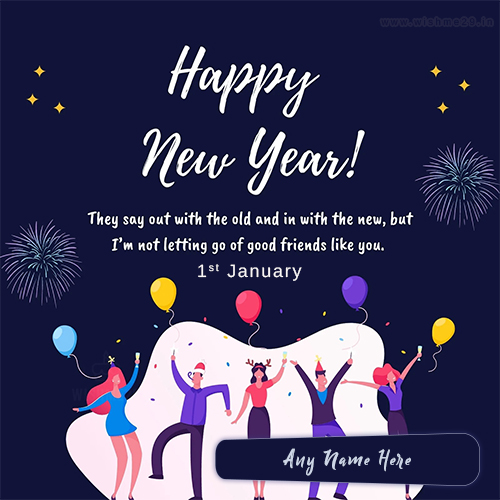1st January 2025 Happy New Year With Name