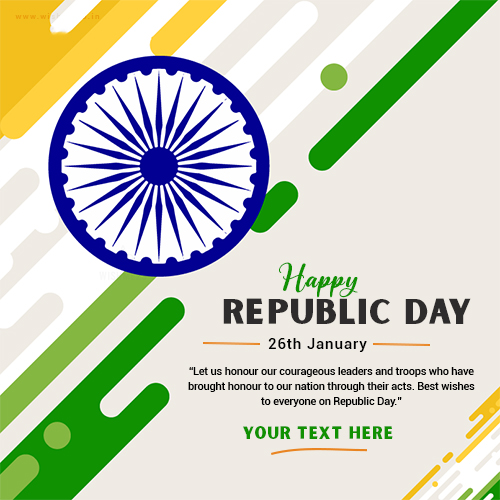 Create Your On 26 January Republic Day 2025 Card Image