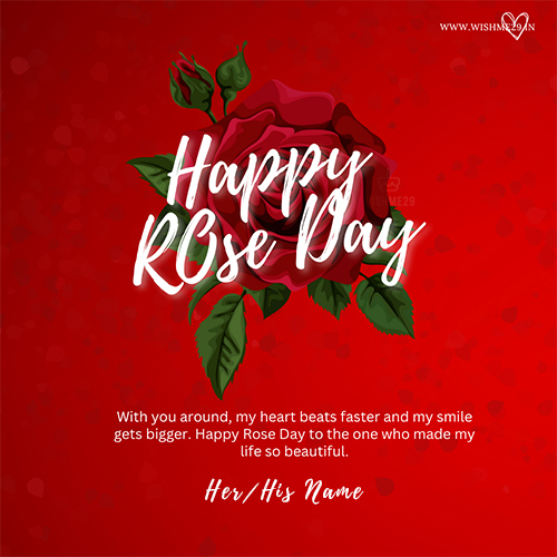 Happy Rose Day 2025 Wishes English Message With Name Images