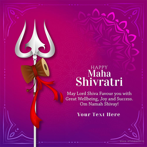 Maha Shivratri 2025 Wishes Name And Photo Create Card