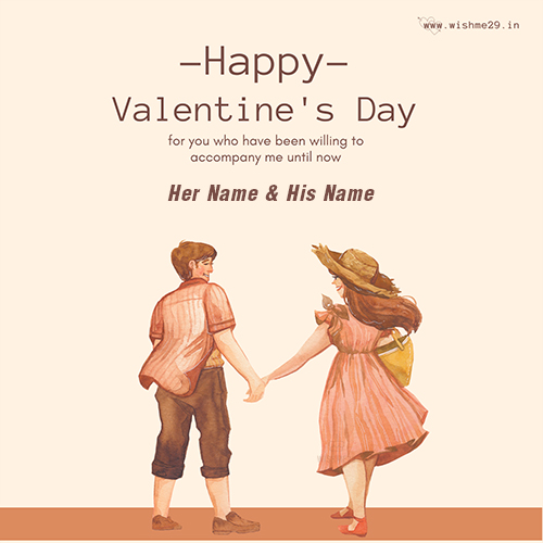 Valentine's Day 2025 Card With Personalized Name