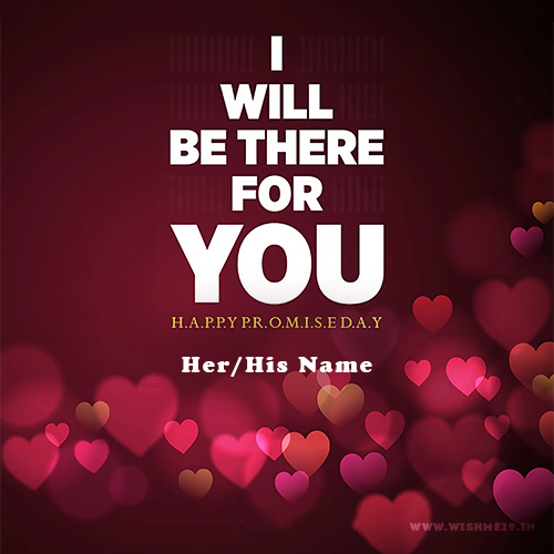 Name-customized Promise Day WhatsApp Dp Download