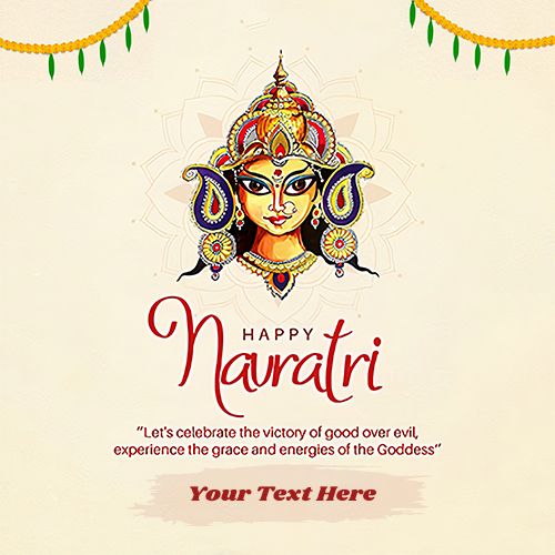 Happy Chaitra Navratri 2025 Festival Greetings With Name