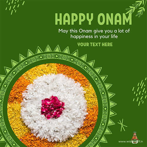 Happy Onam 2025 Download Card Image With Name