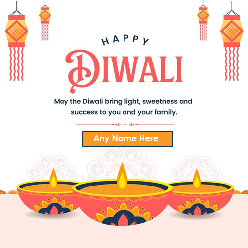 Create Happy Diwali 2025 Card With Name Edit