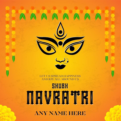 Shubh Navratri 2025 Pics For Dp With Name