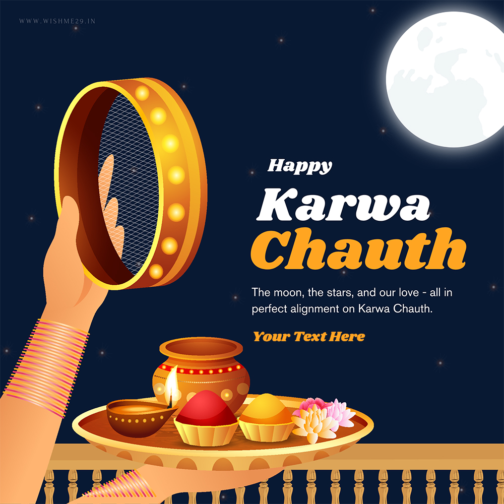 Wishing You Happy Karwa Chauth 2025 Images With Name And Pic