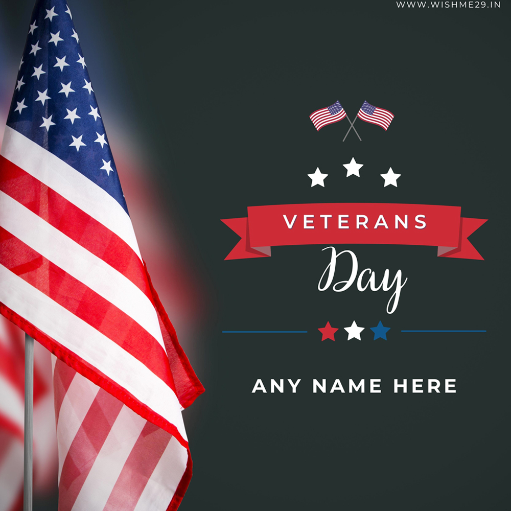 Veterans Day 2025 Wishes Images Write Name
