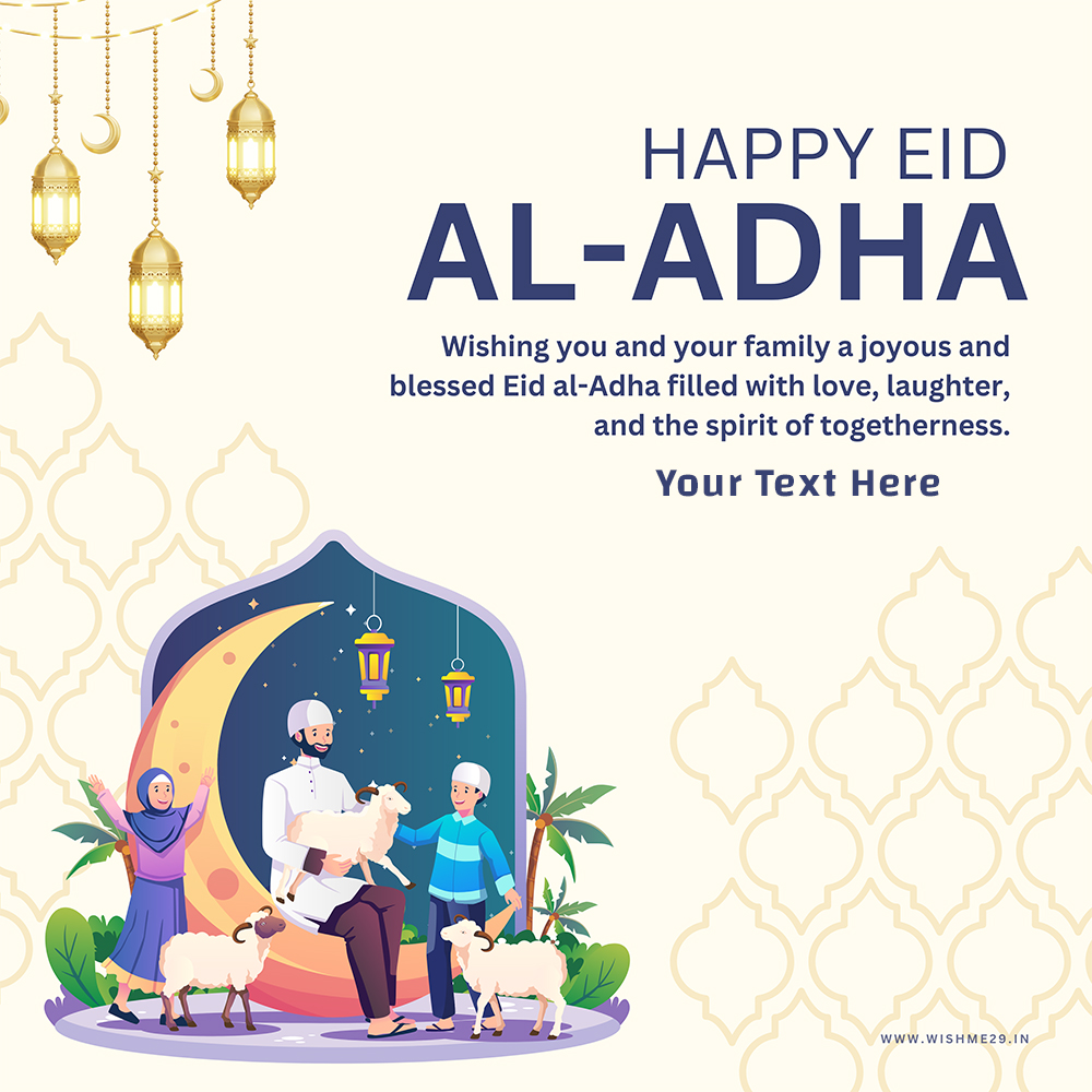 Eid Ul Adha Mubarak With My Name Edit Online