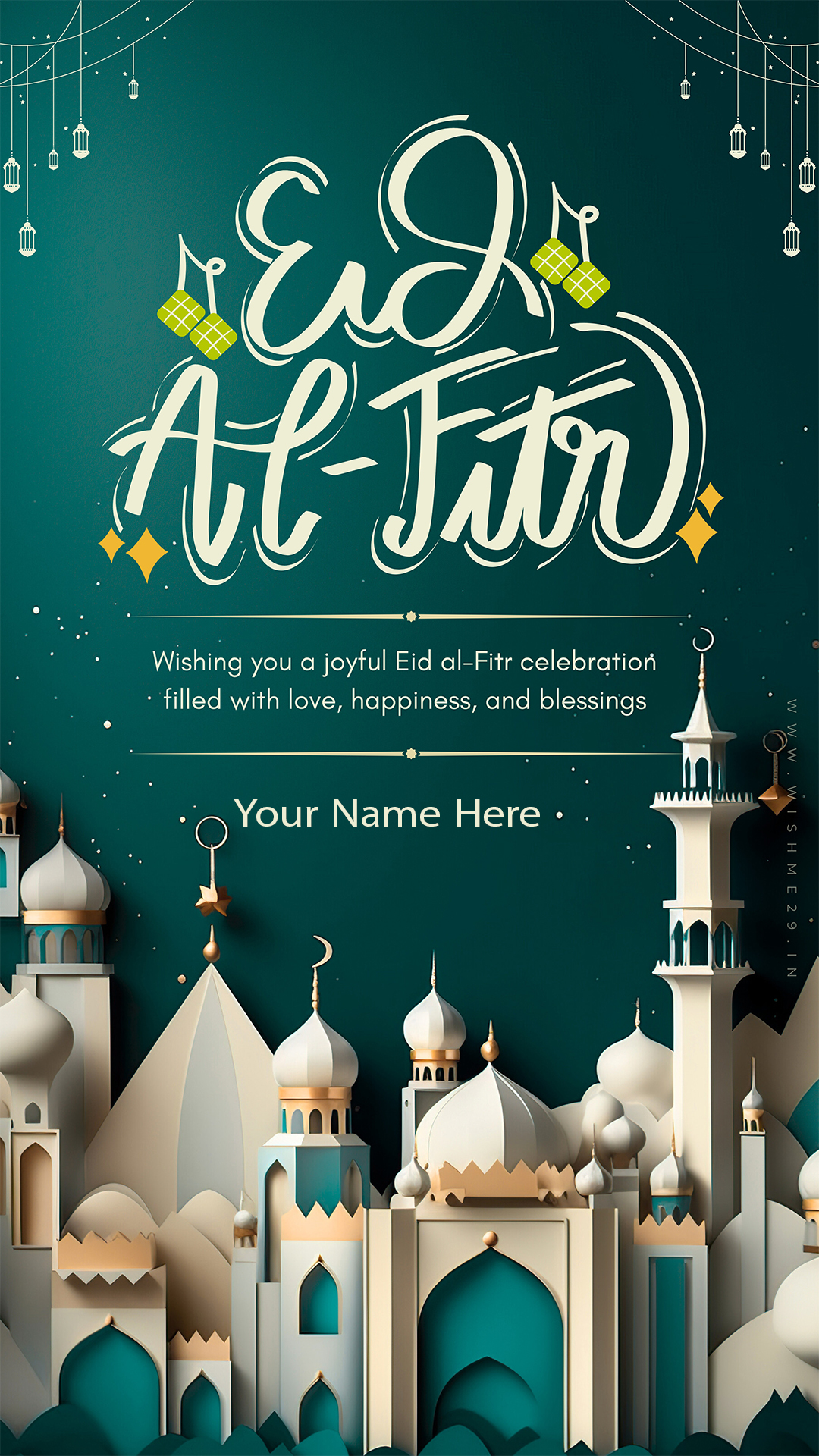 Ramadan Eid Ul Fitr 2025 Whatsapp Dp Maker With Name