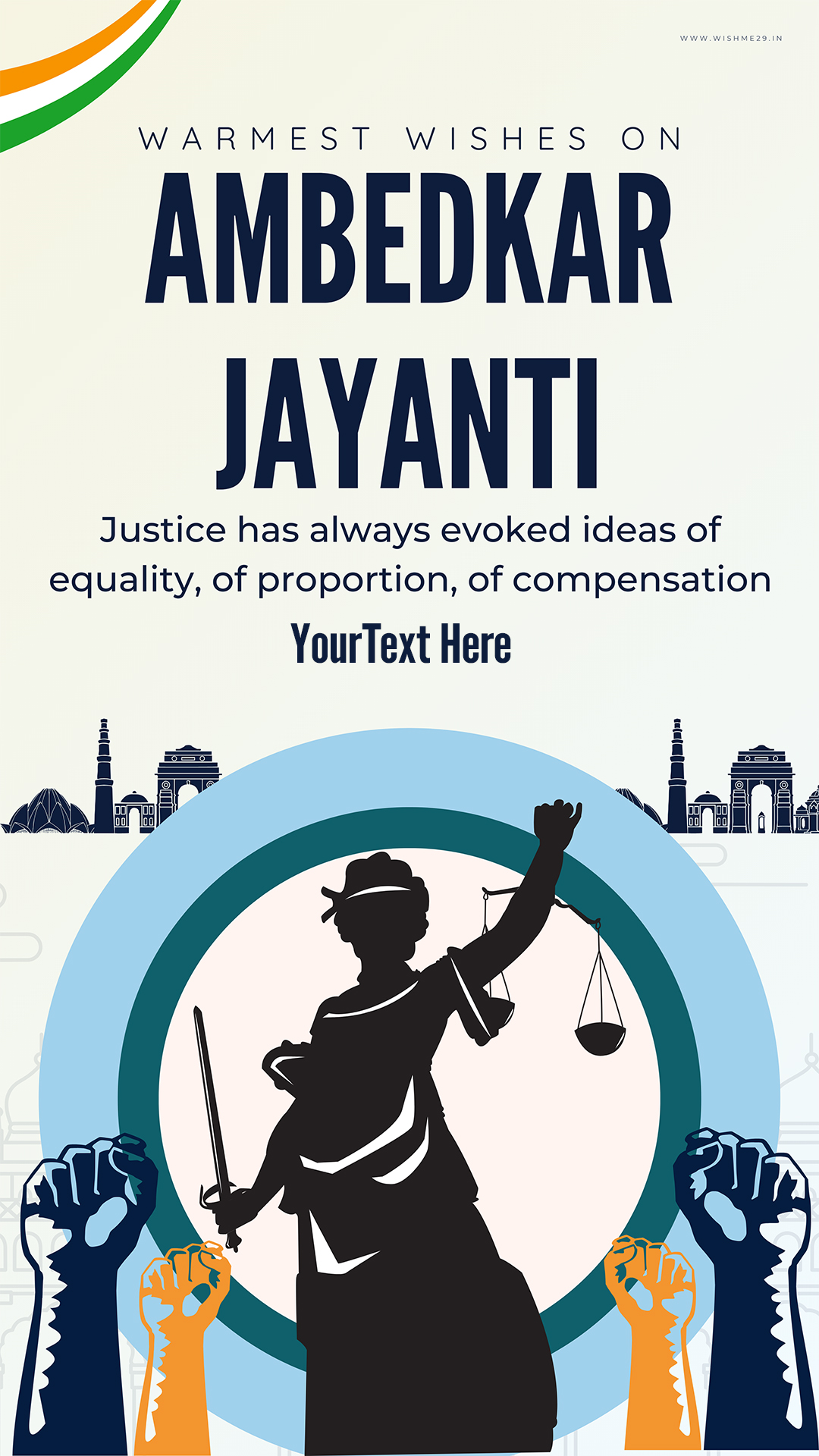 Ambedkar Jayanti 2025 WhatsApp DP Generator With Name